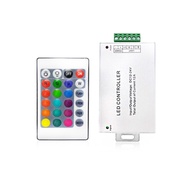 RGB Bộ điều khiển LED 12A 24A 24 phím IR điều khiển từ xa DC 12V-24V cho 5050 /3528 dải đèn LED