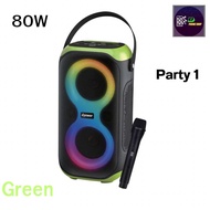 ลำโพงบลูทูธdpower Party1 80Wพลังเสียงกระหึ่มParty Box คาราโอเกะ เชื่อมต่อสองตัว ฟรีไมค์ลอย