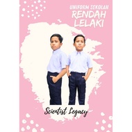 BAJU UNIFORM  SEKOLAH RENDAH LELAKI