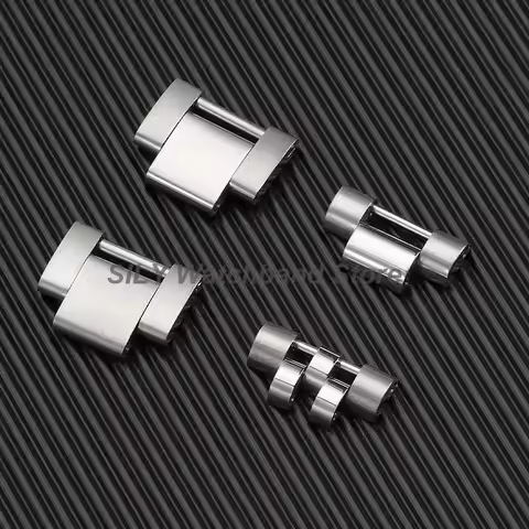 for Rolex Green Water Ghost for Oyster Jubilee 16*8/16*9mm Stainless Steel Extension Link Metal Stra