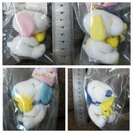 Snoopy 史諾比 史路比 抱woodstock 7cm 毛公仔 吊飾 包平郵