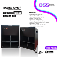 Subwoofer Passive Turbo 18 Inch Audio One Original Type Turbo 118 Best Quality - Harga 1 Box | DSS