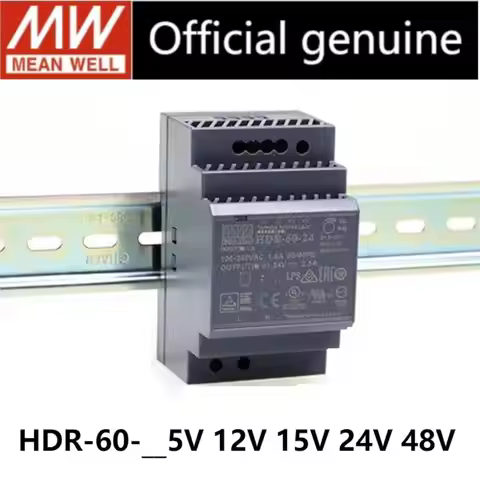 MEAN WELL HDR-60 HDR-60-5 HDR-60-12 HDR-60-15 HDR-60-24 HDR-60-48 MEANWELL HDR 60 60W