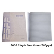Exercise Book A5 | Single Line 8mm | 120B/200B/200P | School Notebooks