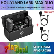 HOLLYLAND LARK MAX DUO - 2 Person Dual Channel Wireless Microphone System (2.4 GHz)
