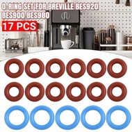 **包郵** [17件套裝] 咖啡機O形圈 軟連接管 o-rings蒸汽探頭更換配件 適用於Breville [平行進口] PC6112