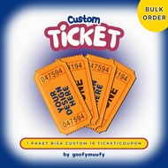 [goofymufy] BULK Custom Coupon with Lamination Custom Ticket/ Custom Coupon/ Custom Design Ticket/