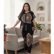SETELAN PIYAMA RAYON / ONE SET WANITA  MOTIF / SETELAN WANITA PIYAMA / SETCEL PIYAMA MOTIF
