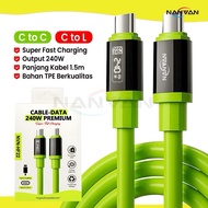 Nanvan KD69 240 Watt Super Fast Charging Premium Quality Data Cable For USB Type C And iPhone
