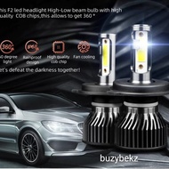 BZL Car Led Lights H4 H11 H8 H9 H16 HB3 HB4 H1 Hir2 9012 Pair