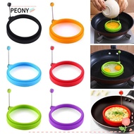 PEONYSG Omelette Fried Egg Molds, Silicone Kitchen Gadget Egg Pancake Ring, Round Shaper Breakfast F