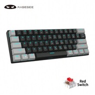 MageGee Star61 Mini 60% Mechanical Keyboard, 61 Keys Wired LED Backlit Compact Gaming Keyboard, Smal