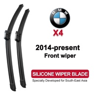 Car Wiper Blade for BMW X4 2014-present (F26/G02) front silicone windshield wiper blade