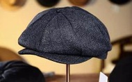 【現貨.S】Peaky Blinders 浴血黑幫 剃刀黨風格 英國復古 八角帽 報童帽 貝雷帽 畫家帽 羊毛帽 (黑)