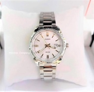 Montres Company 香港註冊公司(33年老店) 卡西歐 CASIO 情侶錶 情侶裝 不鏽鋼錶帶 條字 白金色 MTP1302 MTP1302D MTP-1302 MTP-1302D MTP