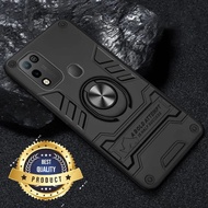 soft hard hybrid case armor ring cover fit casing infinix hot 10 play