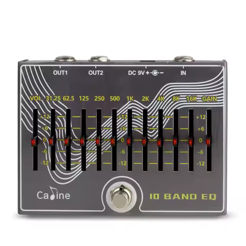 Caline CP-81 10 Band EQ Guitar Effect Pedal with Volume/Gain Verson 3.0