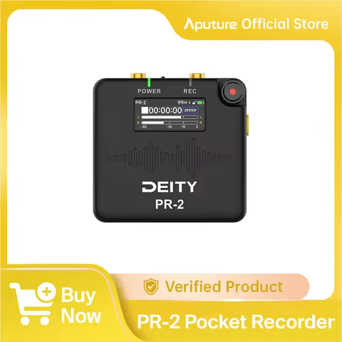 Deity PR-2 Stereo Pocket Recorder with Lavalier Mic (Global Kit) for Vlog Video DSLR Interview Recor