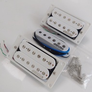 Wilkinson HSH Guitar Humbucker Pickup Alnico 5 White Set 4C for L/P-Style Electric Guitar WHHBN/WVSM