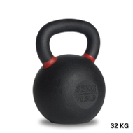 Kettlebell Cast Iron ดัมเบิ้ลหูหิ้ว สีดำด้าน 32 KG. - Homefittools