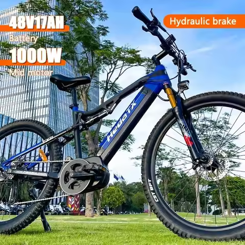 City Ebike TX11 48V 17AH 1000W Center Mount Motor Removable Battery Mountain 27.5 inches Electric Bi