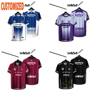 Sepak Takraw League (Stl) Pahang Mammoth 2025 Baju Jersey Lelaki Lengan Pendek Retro Collar Full Sub