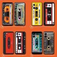 OPPO A77 A76 A74 A91 F15 A92 A72 A52 A92S Retro Trendy Cassette Tape TPU soft shell mobile phone cas
