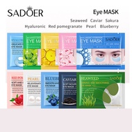 [100% ORIGINAL] 7.5g SADOER Plant Series Eye Mask Sheet Eyes Care Beauty Extract Dark Circle Topeng Mata Borong