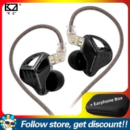 KZ ZVX Pro Earphones Add Faaeal PU Square Storage Box Comfortable To Wear Noise Cancelling Sports Ga
