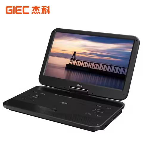GIEC G390 Blu ray Player VDV VCD BD1080P High Definition Foldable Portable 15.6-inch Large Screen CD