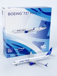 1: 400 United Airlines Boeing 737MAX10 Airliner N27753 Aircraft Model Alloy Collection NG