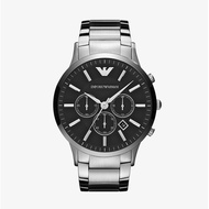นาฬิกาข้อมือผู้ชาย Emporio Armani Sportivo Chronograph Black Dial - Silver AR2460