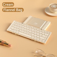 BOW HB066 Folding Keyboard BlueTooth Compact and Portable Rechargeable Keyboards Suitable for Mobile