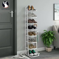 SEXY MAMA hdb bto choice shoe rack multi-layer plastic shoe storage corridor door narrow cabinet dus