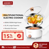 HODEKT 4L Multifunctional Electric Cooker  with Steamer Periuk Masak Elektrik Large Capacity 电煮锅 Non