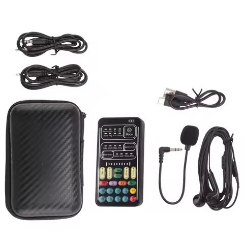 ABSY Voice Changer Handheld Microphone Voice Changer with Sound Multifunctional Effects Machine for 