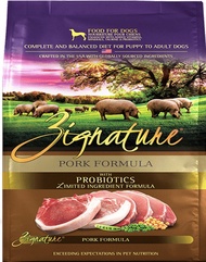 [Bundle of 2 Packets] Zignature Pork Grain Free Dry Dog Food 4LB