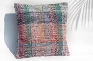 土耳其地毯抱枕套 羊毛抱枕套 kilim圖騰地毯枕頭套-熱帶水果茶