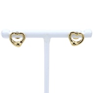 Tiffany & Co.) 鏤空心耳環，Elsa Peretti 設計，18K 黃金，約 3.0 克，女士款 [二手]