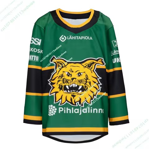 Finland 2026 New Arrival Tampereen Ilves Hockey Jersey Home Away 3D Print Long Sleeve T-Shirt Men's 