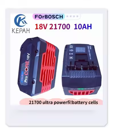 for Bosch 18V 10AH 21700 5S2P Wireless Tool Battery/Suitable for Bosch BAT618 GBA18V 10000mAh ProCOR
