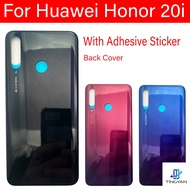 Back Cover For Huawei Honor 20i Housing Glass Battery Cover Rear Door For Huawei Honor 20i Case Replacement + Adhesive Sticker