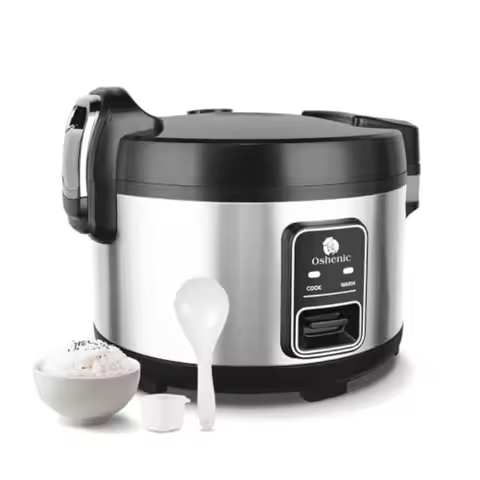 Commercial 60 Cup 13.8 Qt 13 Liter Large Capacity Rice Cooker with Non-Stick Inner Pot Auto Keep War