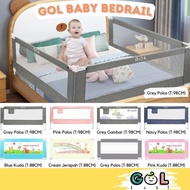 Gila Gol Baby Bedrail Baby Bed Guard Bed Rail Safe Pembatas Pagar Bayi