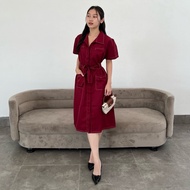 TCCA - FECA MIDI DRESS | Contrass stitching