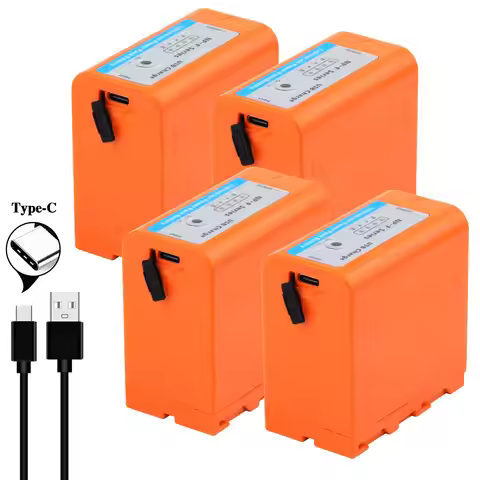 Built-in Type C Port 7800mAh NP F980 NP F970 NP-F960 Battery Power Displays for Sony PLM-100 CCD-TRV