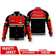 JAKET VARSITY BASKETBALL ZEPHYRS ZPHFIRE RED