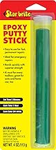 STAR BRITE 4 Oz Epoxy Putty Stick - Easy, Fast, Permanent Repairs Even Underwater - Repair Boat Hulls, Decks, Pools, Spas, Hot Tubs, Leaking Gaskets, Tanks, Gutters &amp; More