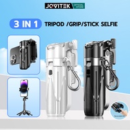 JQVITEK TR15plus Zoom Selfie Stick Tripod 4in1 Portable Grip Mini Tripod for Phone Bluetooth Zoom Re