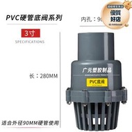 新PVC底閥底部止回閥逆止閥排水管塑料抽水泵濾網進水花籃水管品